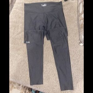 Grey under armour compression tights